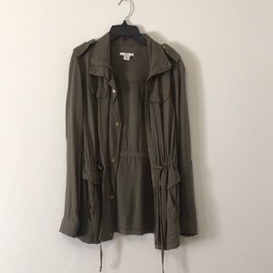 Green Soft Utility Style ZIP up